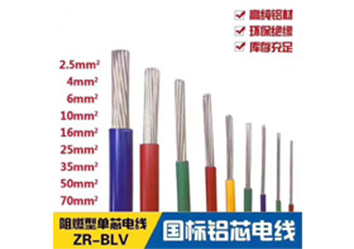 BLV 型号：2.5mm²²～300mm²²