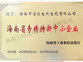 海南省专精特新中小企业